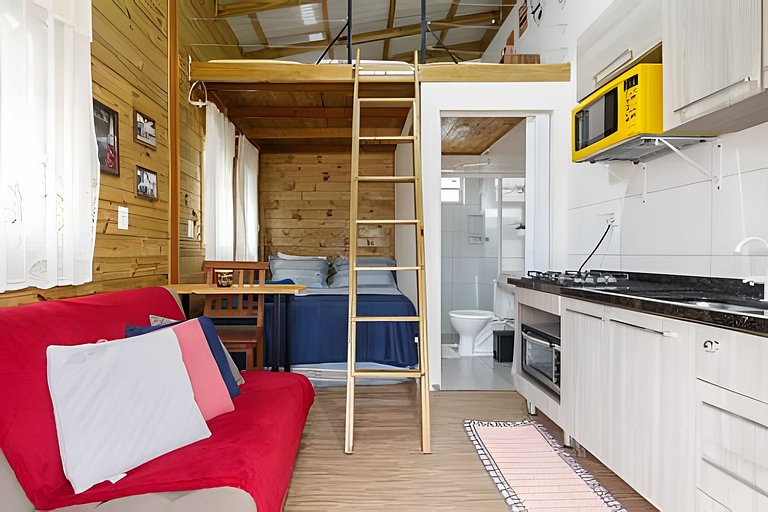 Casa 2 quartos, 6 pessos, perto da praia, ar condicionado, w