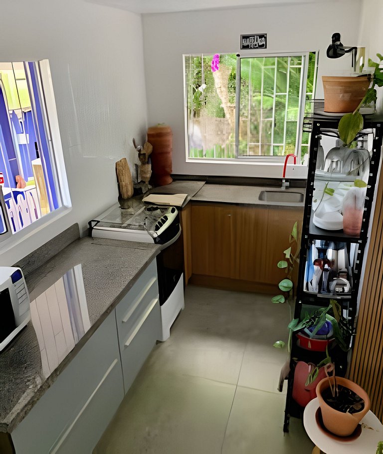 Casa na vila de Santo Antônio, vista pôr do sol!