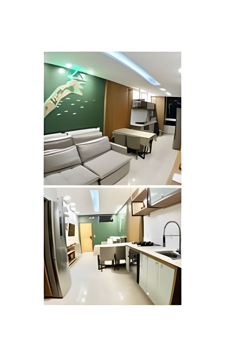 Flat Tapajós Alter com 2 quartos, cozinha e portaria 24 hora