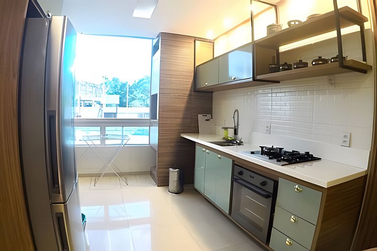 Flat Tapajós Alter com 2 quartos, cozinha e portaria 24 hora