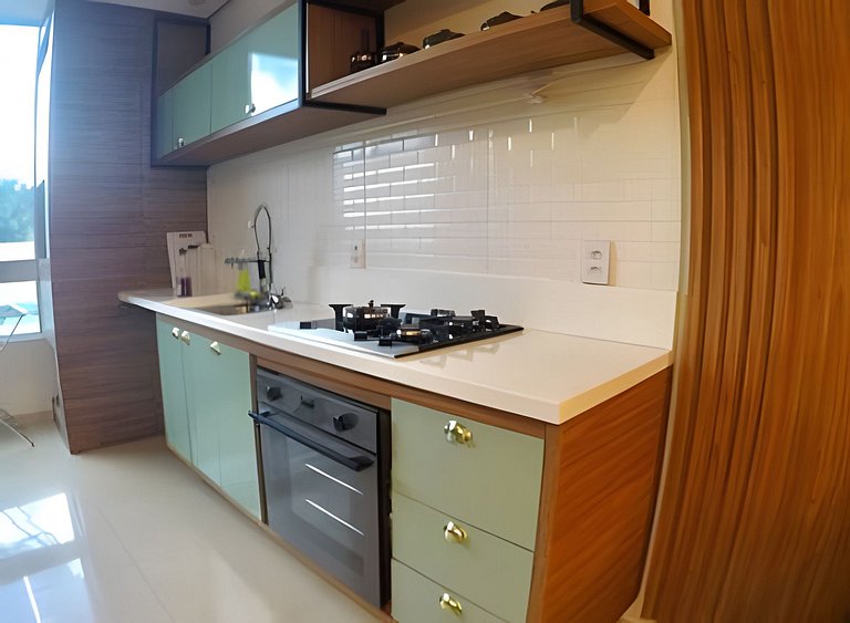 Flat Tapajós Alter 2 quartos,cozinha, portaria 24h