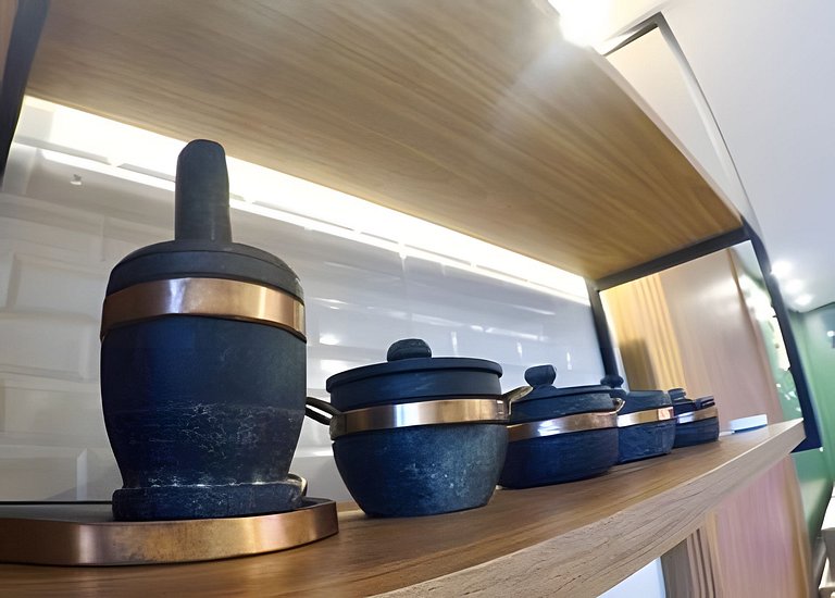 Flat Tapajós Alter com 2 quartos, cozinha e portaria 24 hora