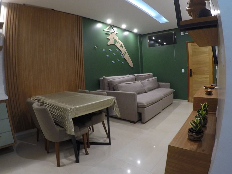 Flat Tapajós Alter com 2 quartos, cozinha e portaria 24 hora