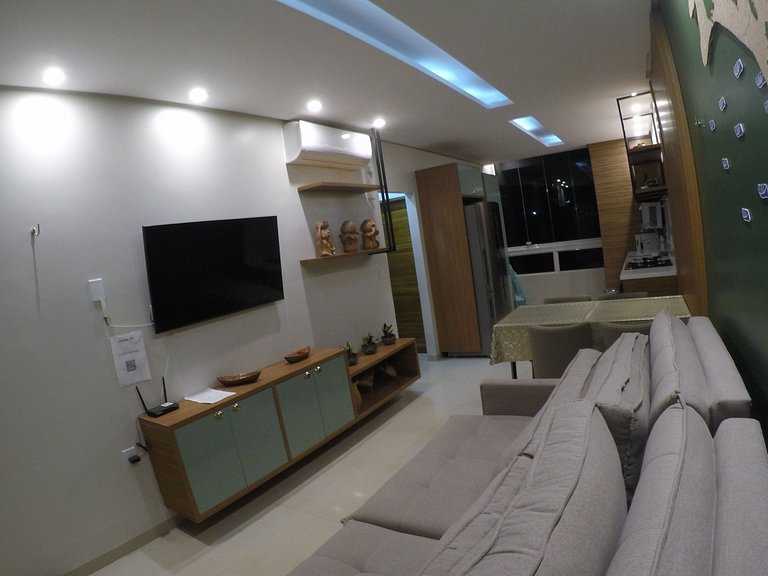 Flat Tapajós Alter com 2 quartos, cozinha e portaria 24 hora