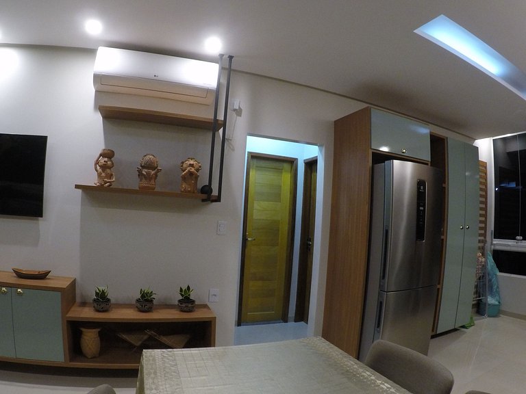 Flat Tapajós Alter com 2 quartos, cozinha e portaria 24 hora