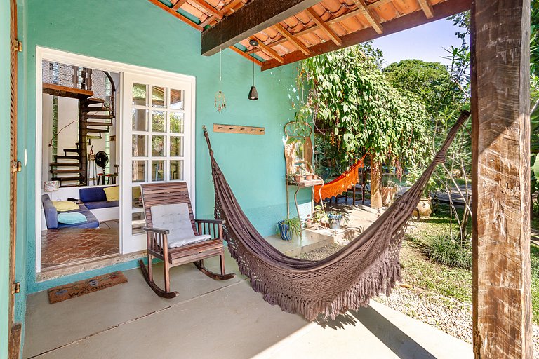 Casa a 20m da praia da Baleia com ar wifi 4 dorms