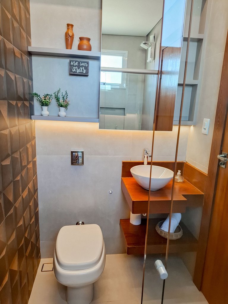 CasaMaris1 - Duplex: suíte, cozinha equipada, 2 banheiros, g